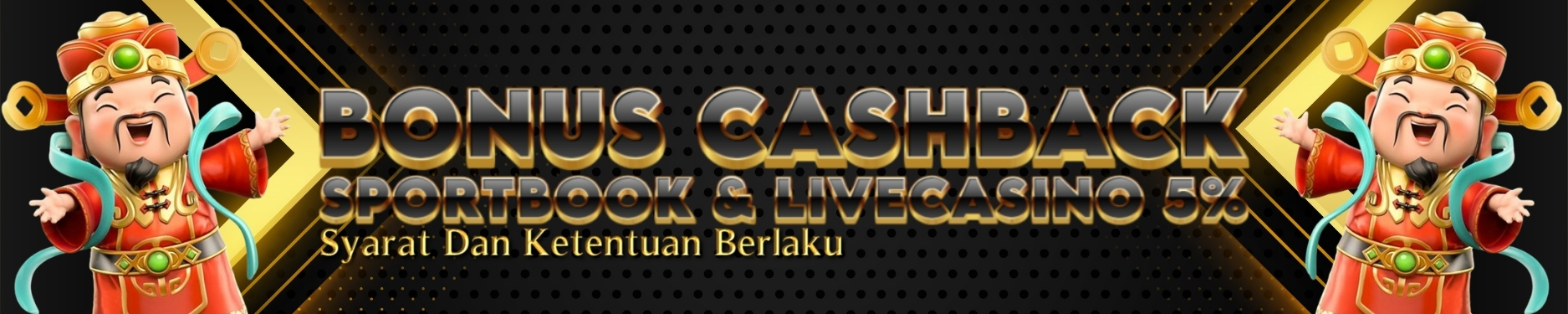 BONUS CASHBACK SPORTBOOK & LIVECASINO 5% PUSAKABET